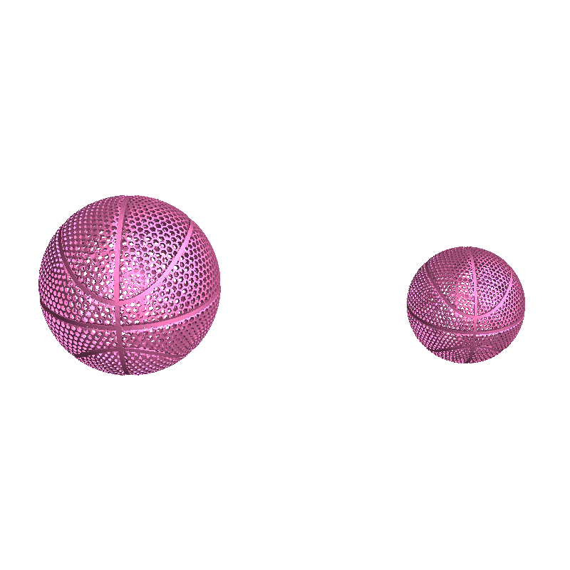 AIRLESS BASKETBALL - STL & 3MF MULTICULOR