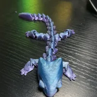 Articulated dragon Keychain 001-1