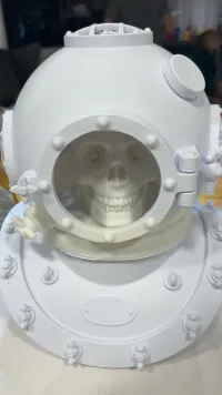 Deep Sea Diver Helmet, with optional skull and stand-0