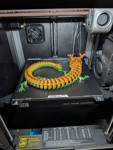 Flexi Dragon - Toys - PLA - 3D printed product - фото 19
