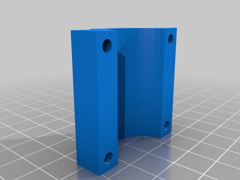 Mostly Printed CNC -Add On- Pipe Clamp 90