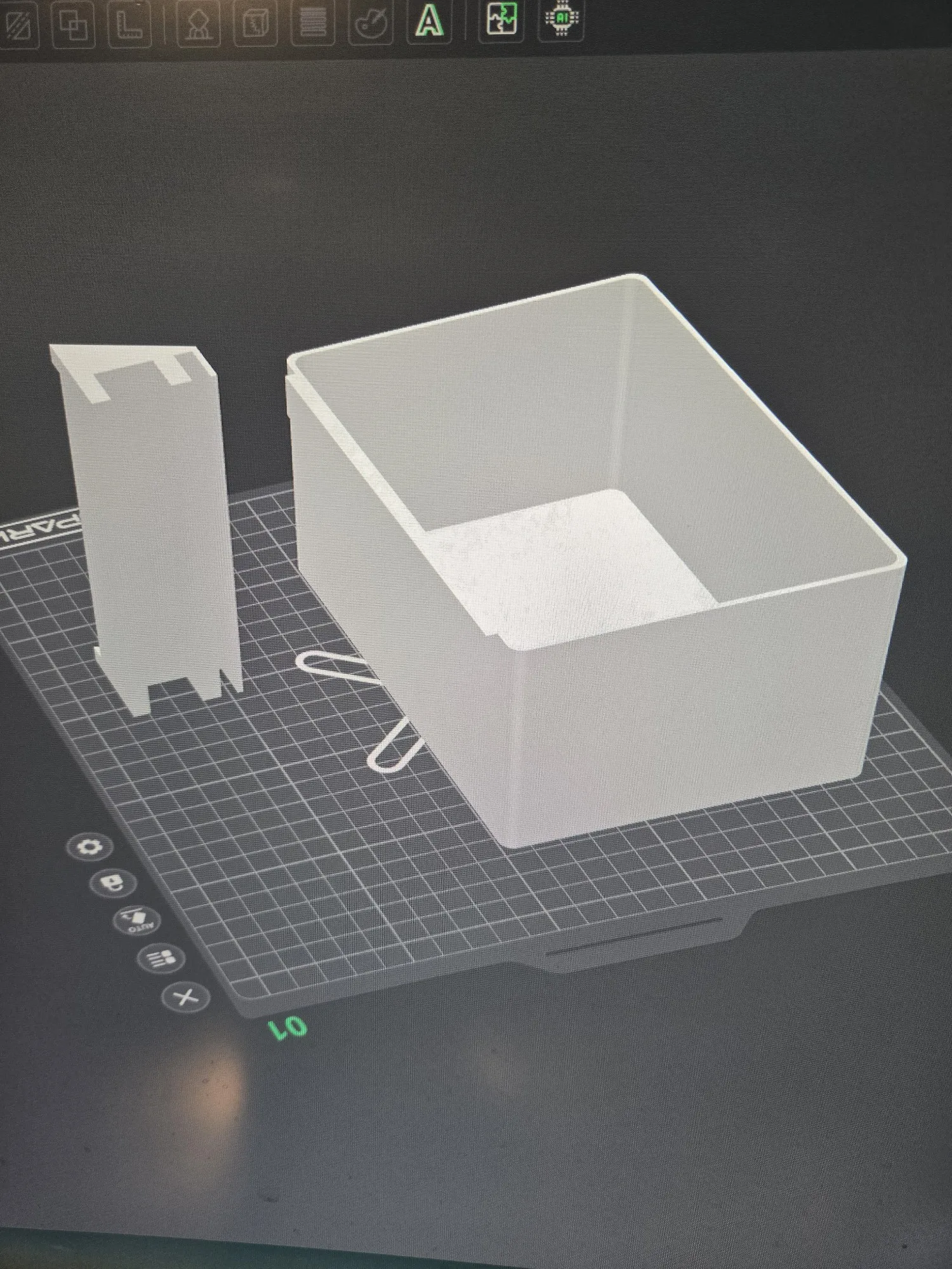 Creality Hi and Sparkx i7 Shelf-edge Hanging Purge bucket-1