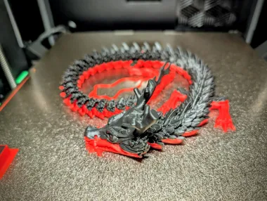Flexi Dragon - Toys - PLA - 3D printed product - фото 17