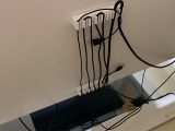 Desk attachment: Cord Holder with clips (Multiple Sizes)-2