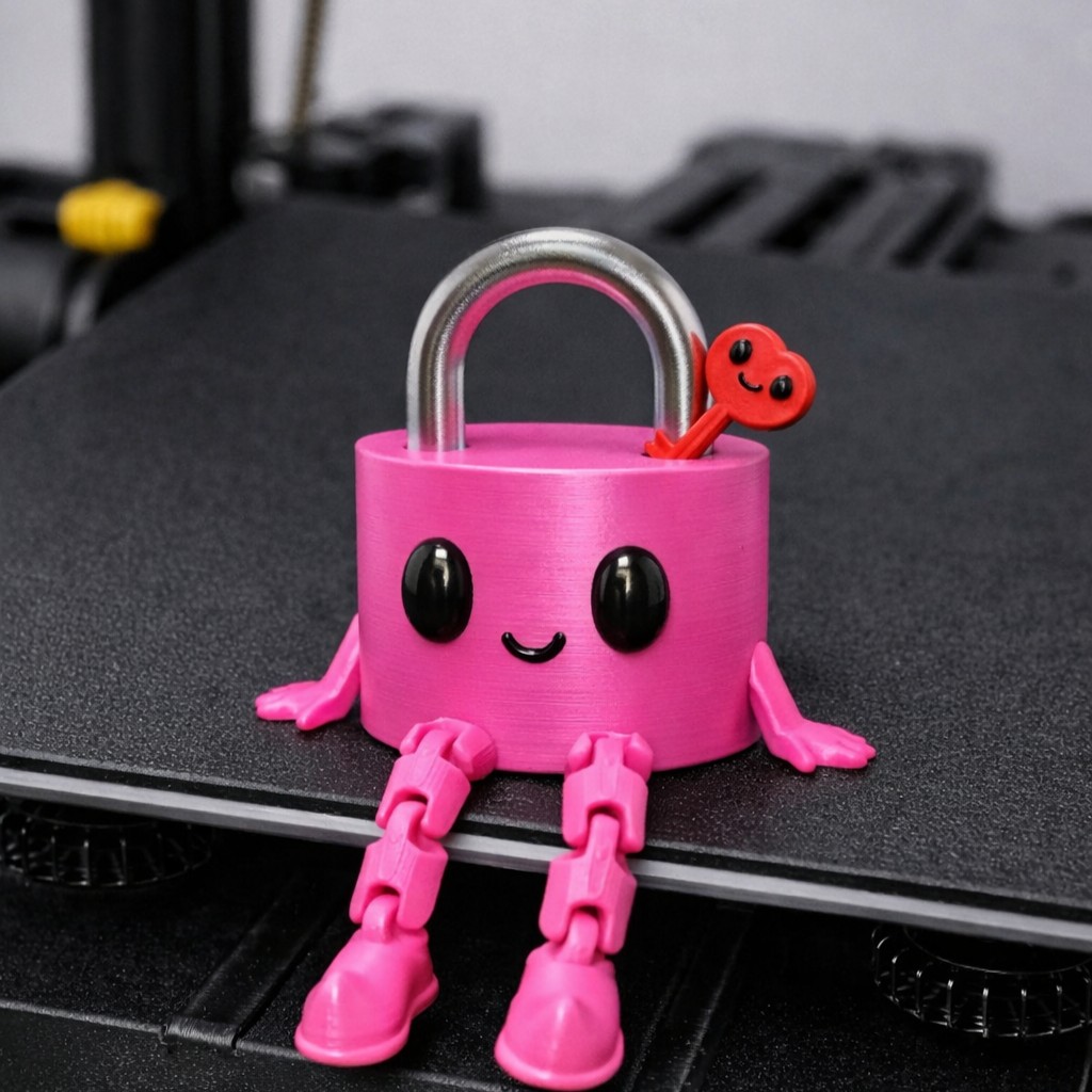 ARTICULATED PADLOCK Valentine's Day