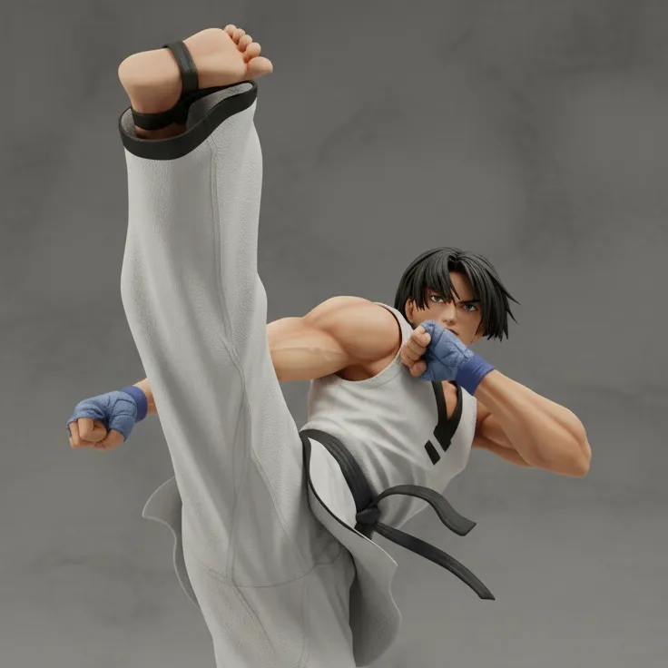 Taekwondo Fighter Kick