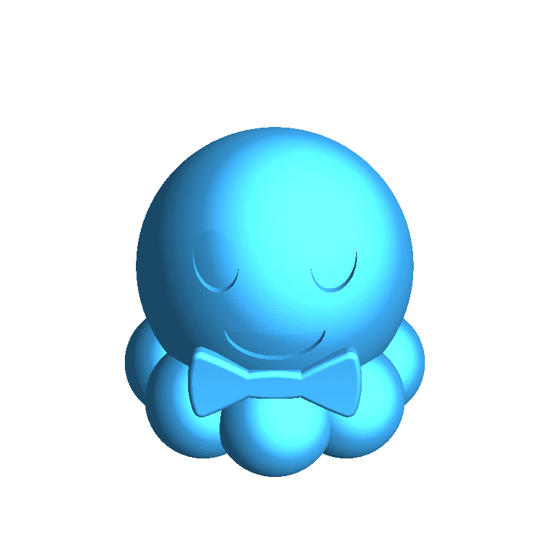 Schattige Octopus met Strik