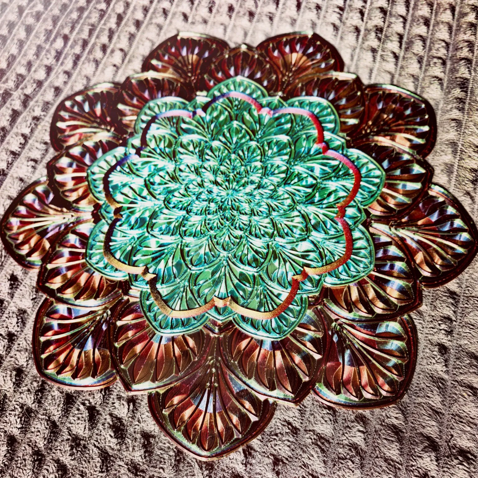 Mandala para colorear con rotuladores acrílicos-2