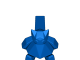 snorlax low poly doorstop-0