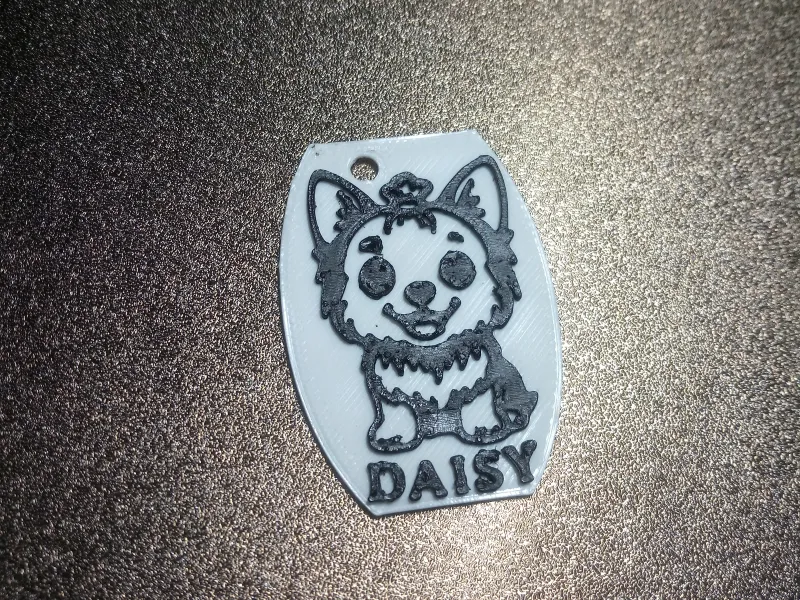 🐾 Dog Tag – Yorkshire Design(Customizable Name) 🐶