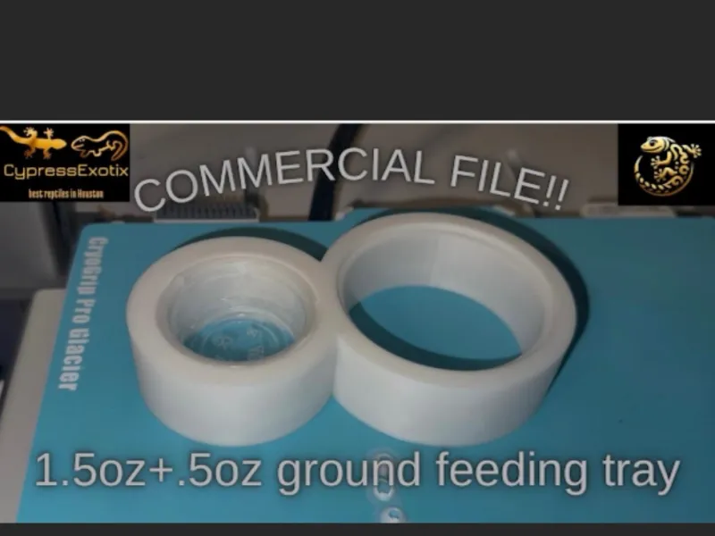 COMMERCIAL FILE 1.5oz+.5oz gecko/reptile ground ledge