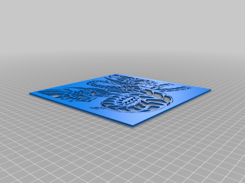 Cyber End Dragon stencil 