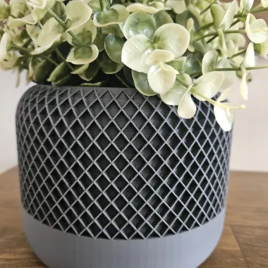 Waffle pattern pot-1