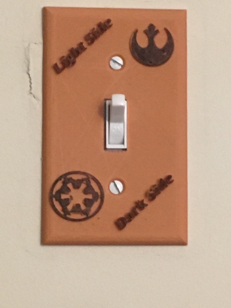 Star wars lightswitch cover 3d models download creality cloud