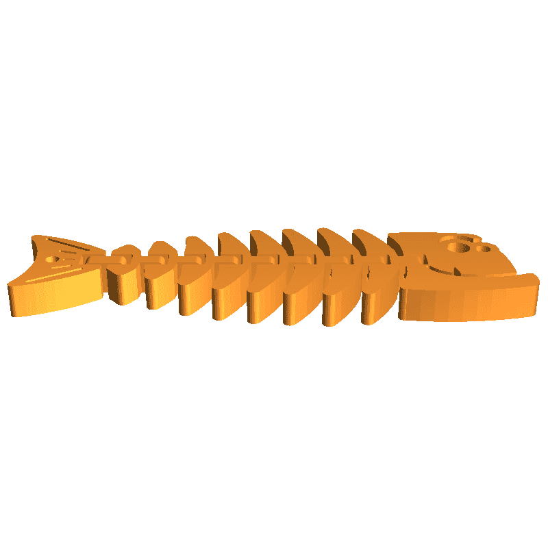 peixe flexível