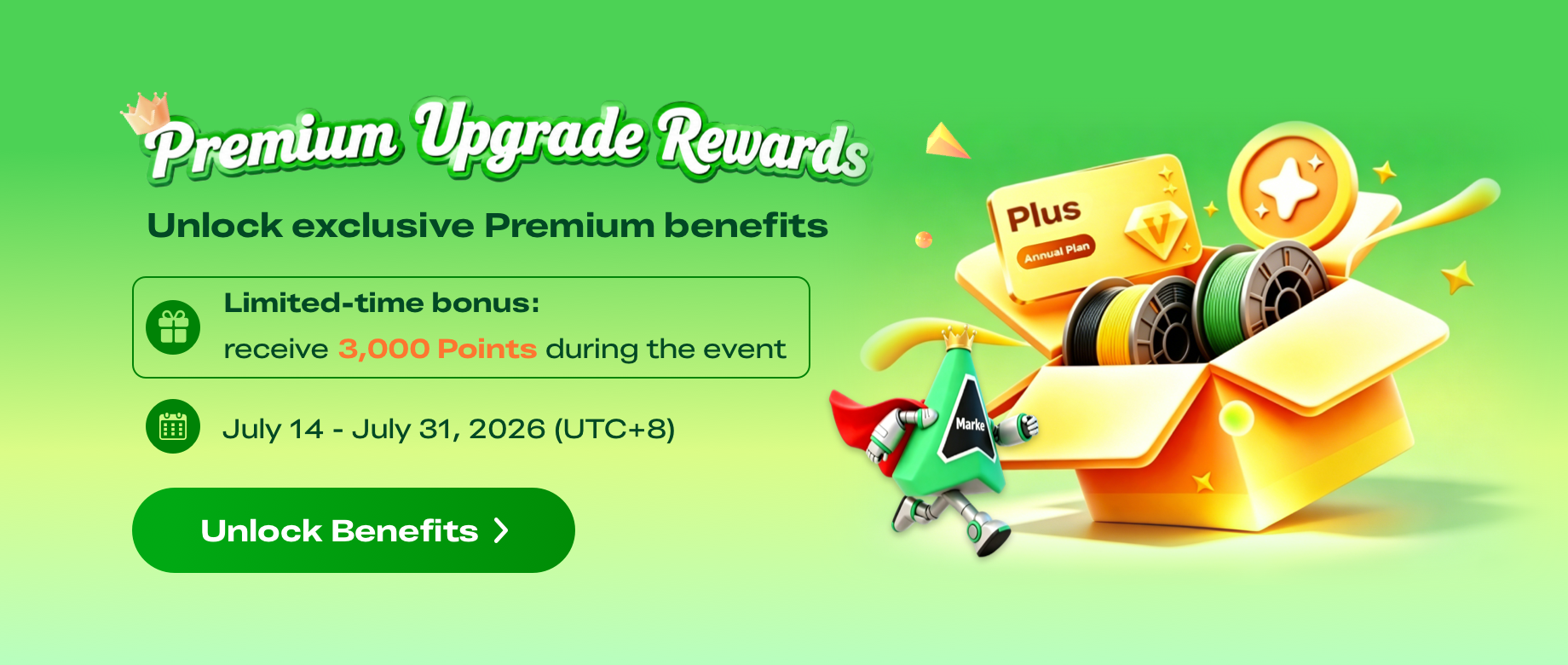 premium upgrade rewards