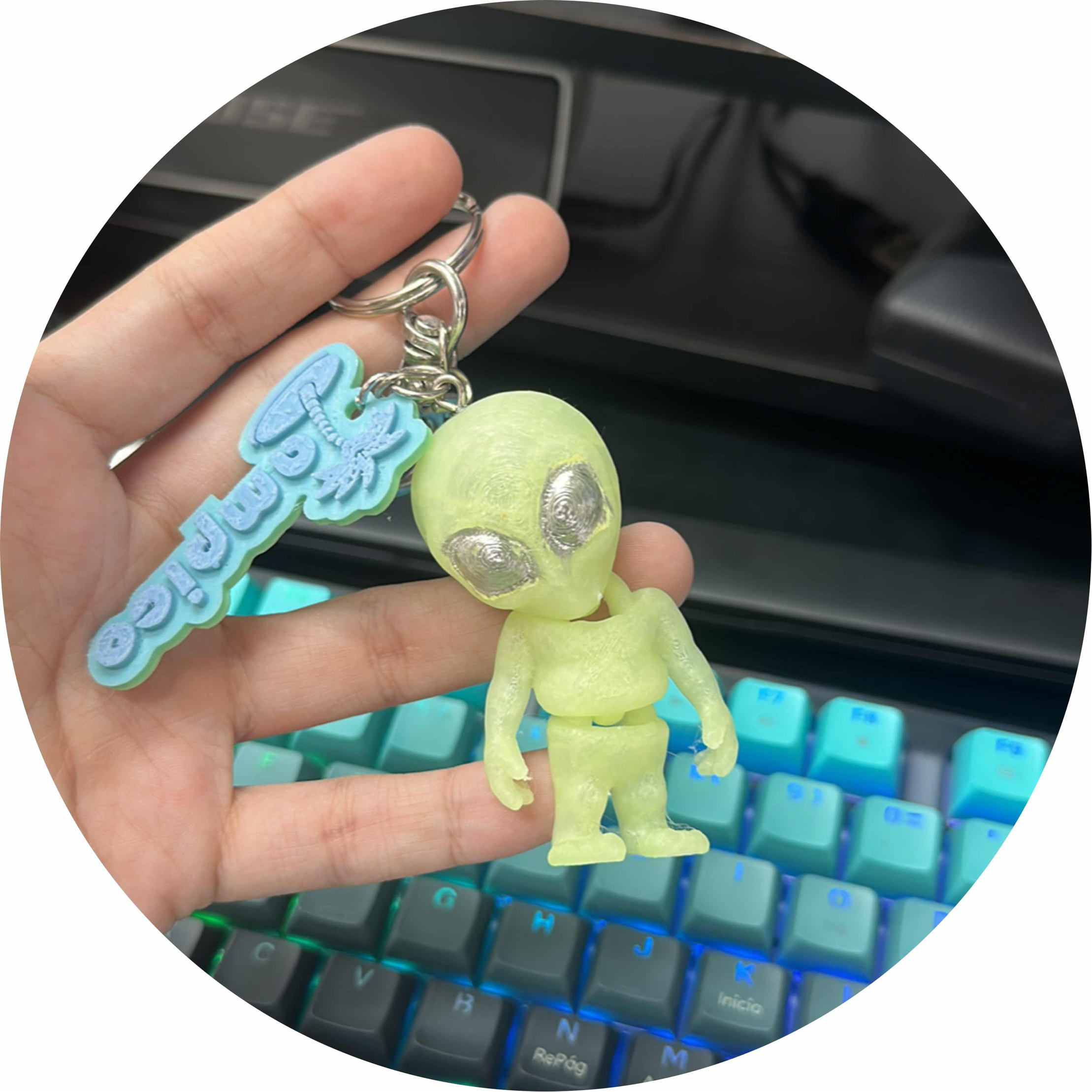 Skeleton Hoodie Keychain - Lifestyle - PLA - 3D printed product - фото 5