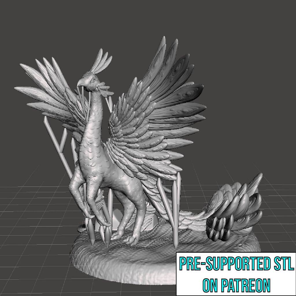Peacock Griffin - Tabletop Miniature