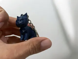 Geometric cat/Keychain