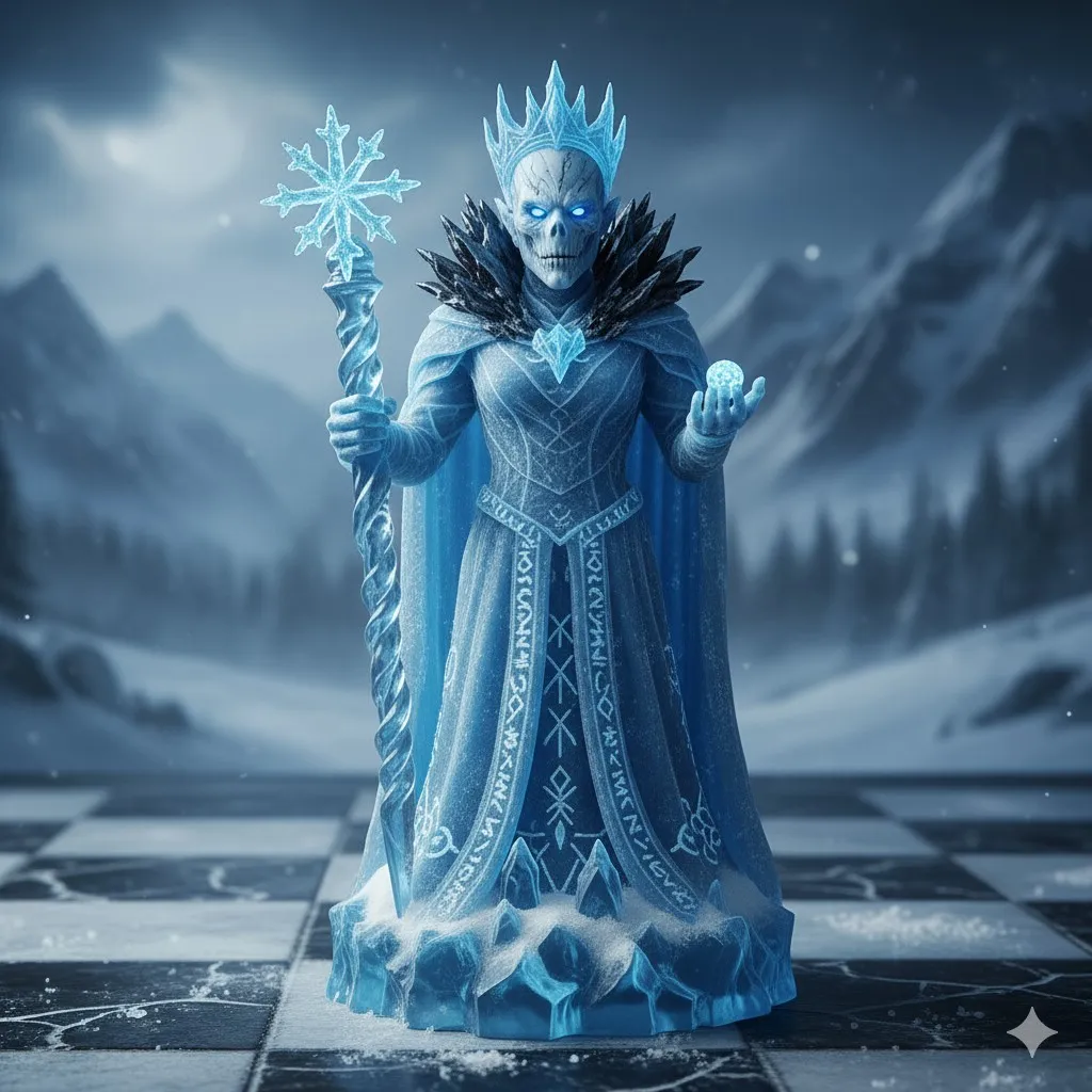 Games of Thrones White Walkers chess set 6-0
