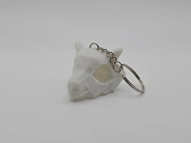 Cubone Pokemon Skull Lowpoly Keychain (Remix)