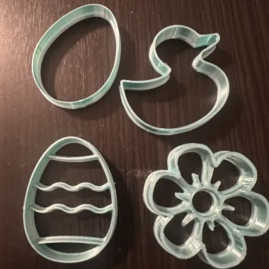 12 Easter Cookie Cutters Bundle - Eggs, peeps, chicks & more-0