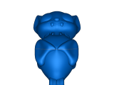 bobblehead bat keychain-0