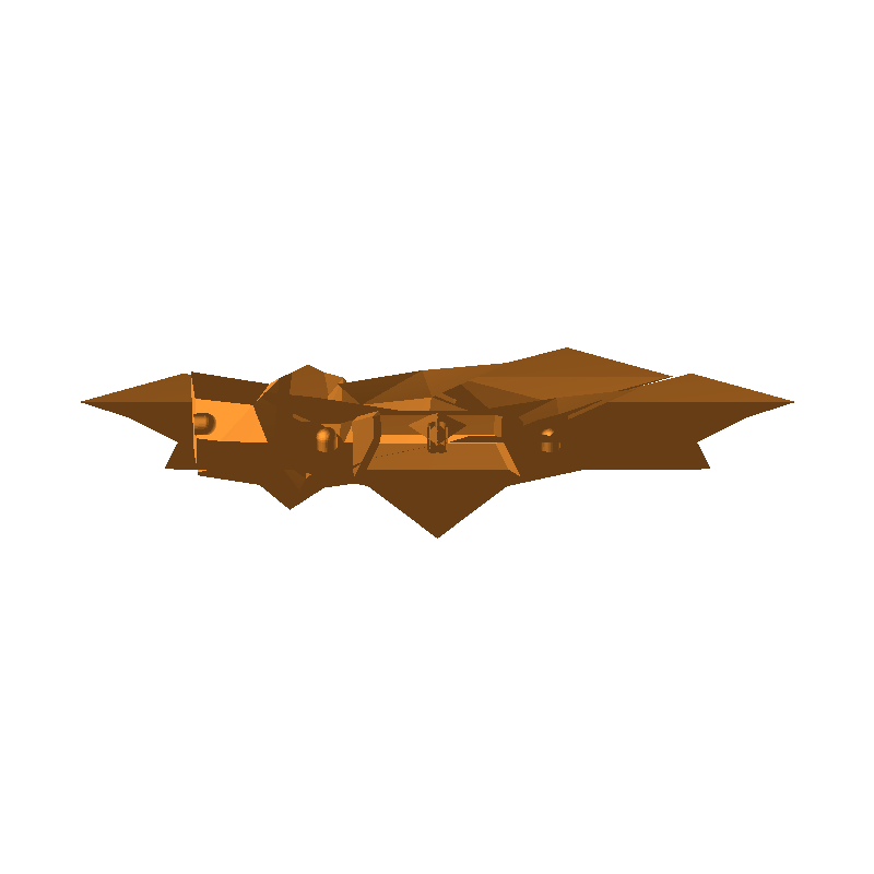 Low Poly Batman Batarang: The Call of the Night - Easy print