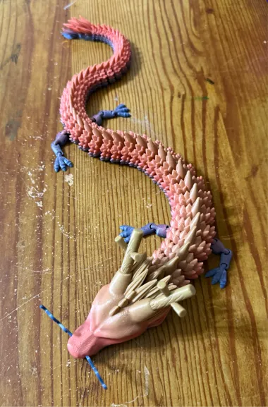 Flexi Dragon - Toys - PLA - 3D printed product - фото 24