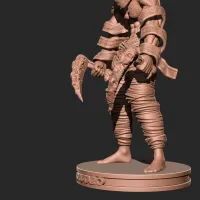 Demon slayer - Gyutaro rank 6 anime 3D print model-1