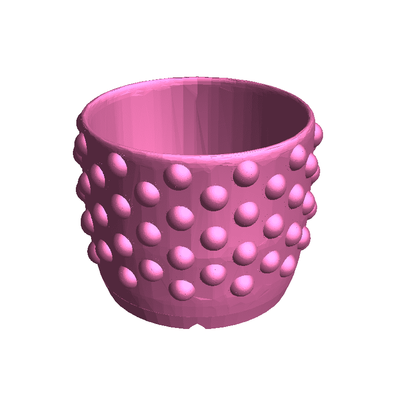 Planter with Dot Pattern