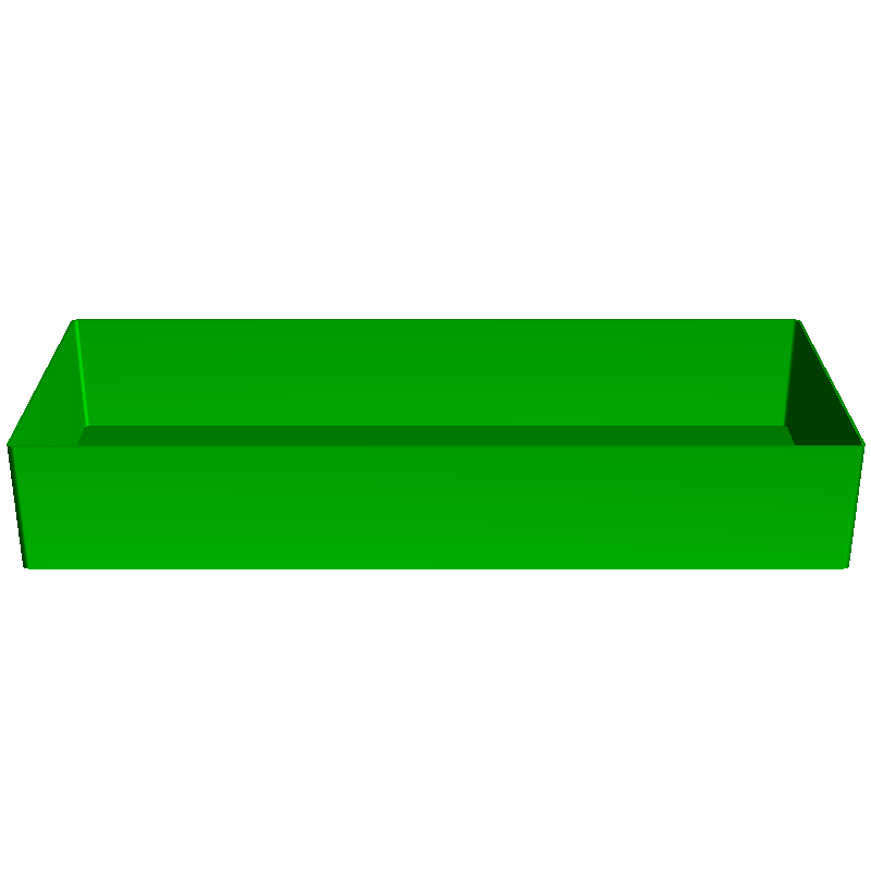 LOWER THREE EIGHTHS BLOCK, nestable box (v1)
