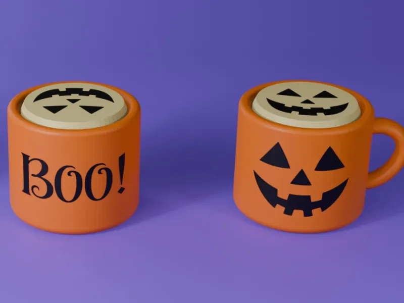 HALLOWEEN CALABAZA MUG CLICKER