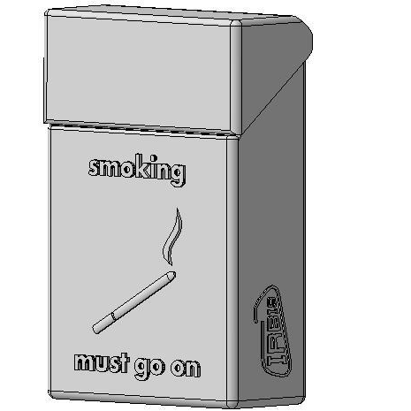 Cigarette case for a cigarette pack