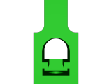 Plastic piece for bidet plug lever-0