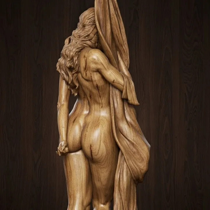 Beautiful nude girl statuette