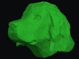 Spaniel Low Poly plus stand-0