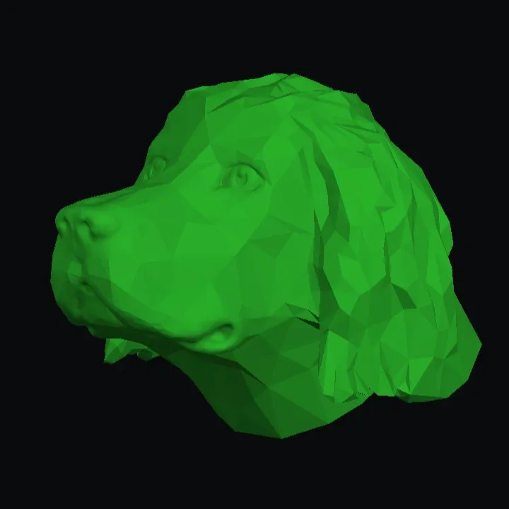 Spaniel Low Poly plus stand