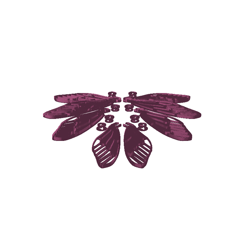 Aurora Winged Moth (stl/3mf files)