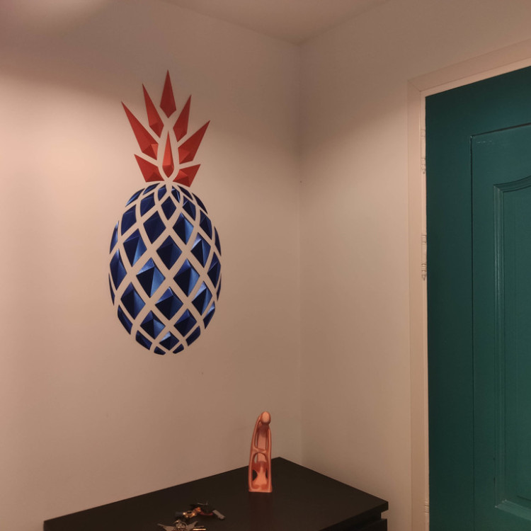 Geometric Pineapple wall art