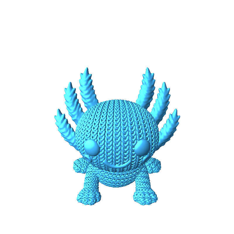 Knitted Axolotl