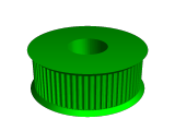 My Customized Parametric pulley - lots of tooth profiles-0