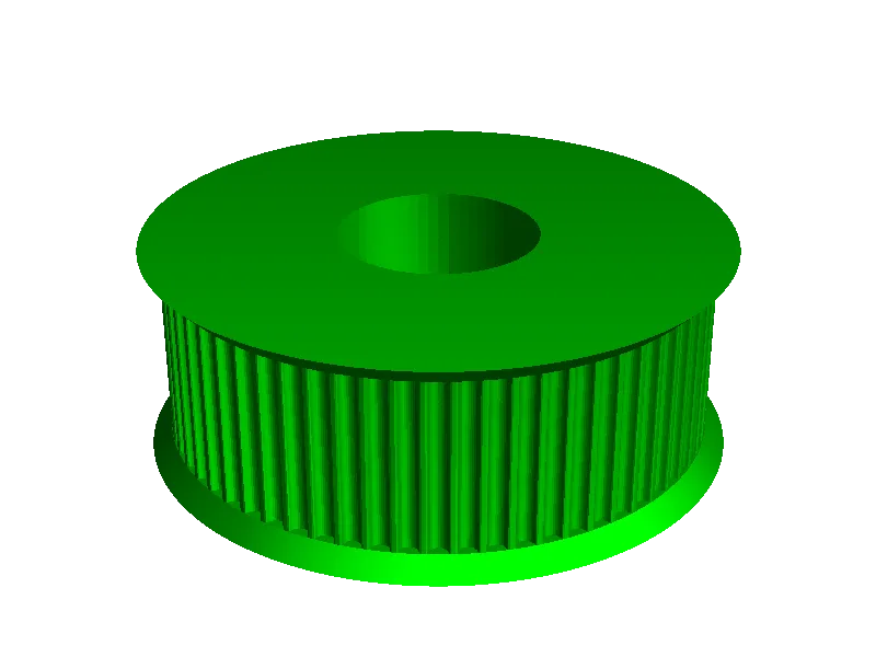 Mijn aangepaste parametrische poelie - veel tandprofielen