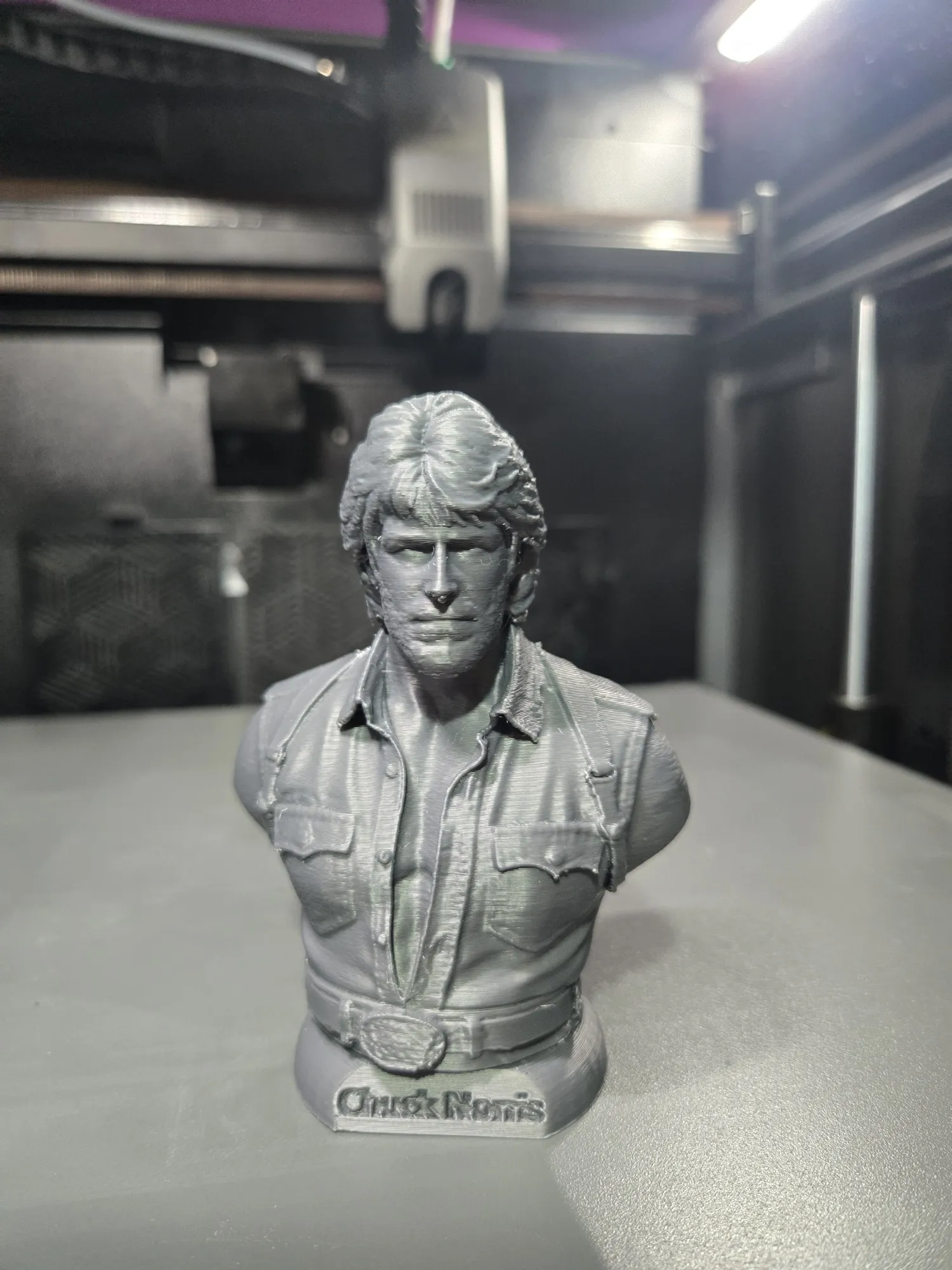American Movie Action Actor Chuck Norris Statue Bust-1