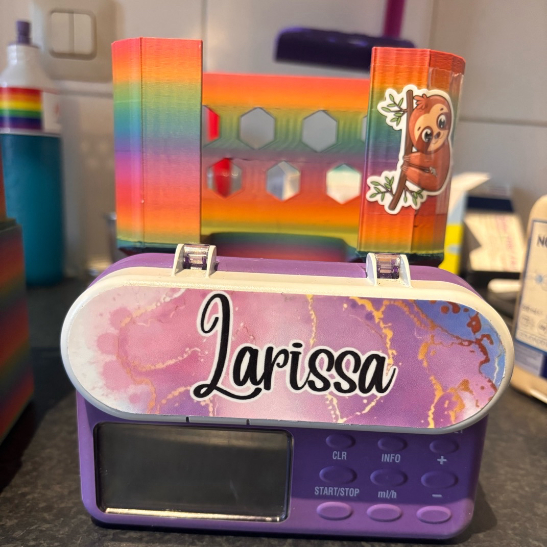 Flocare infinity 2 pump holder with name