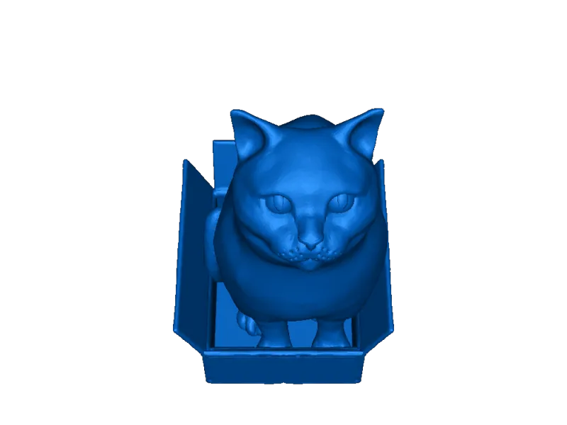 кошка в коробке без подставки 