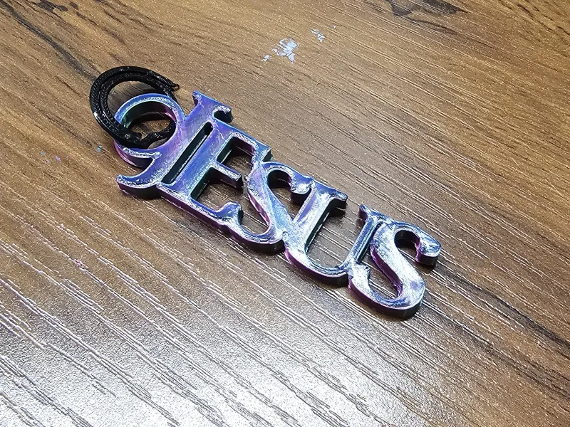 Jesus keychain