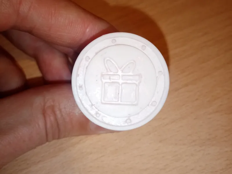 Gift stamp for sealing with sealing wax or sealing oil