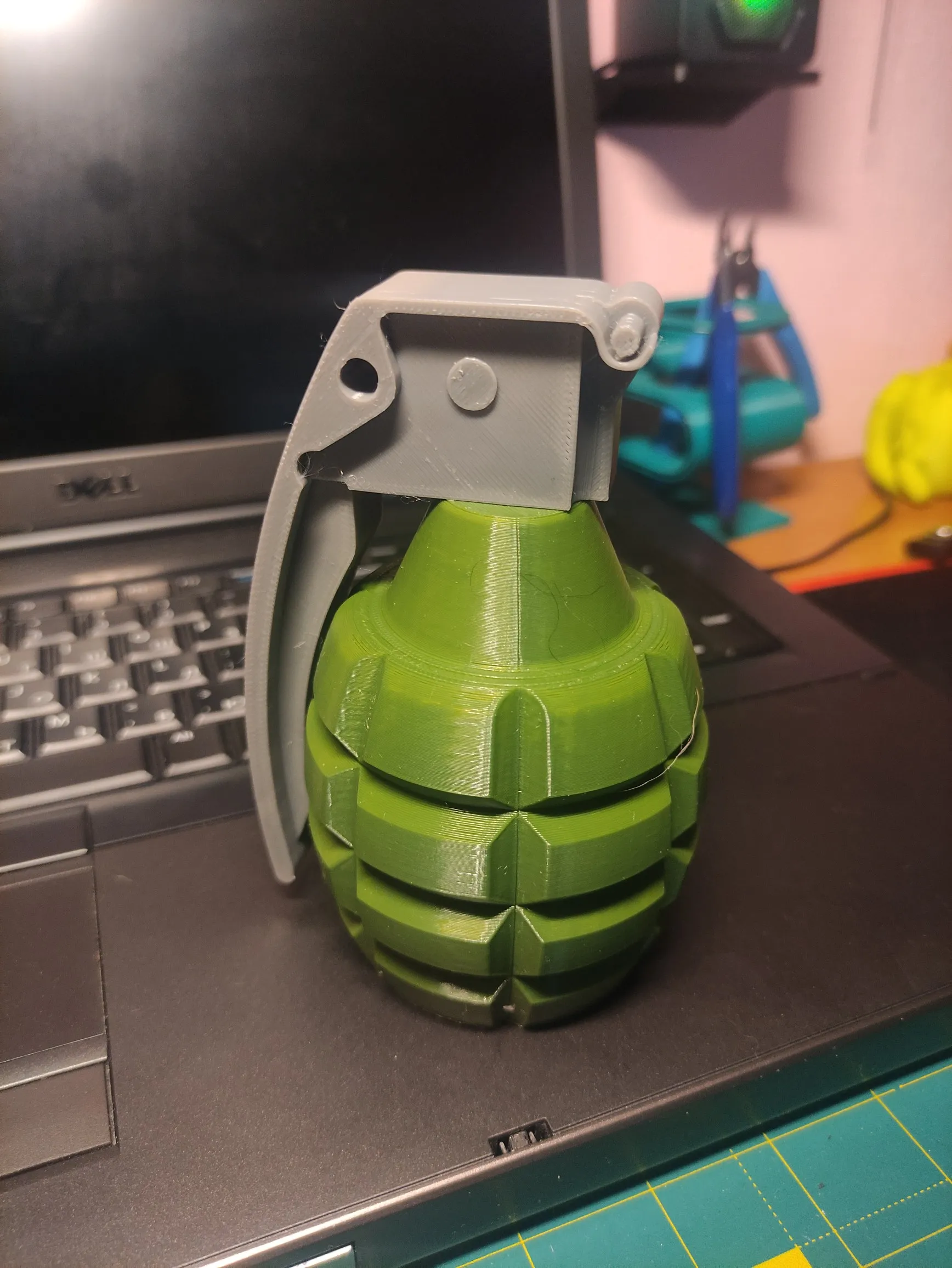 Hand grenade trailer hitch cover commercial license-3
