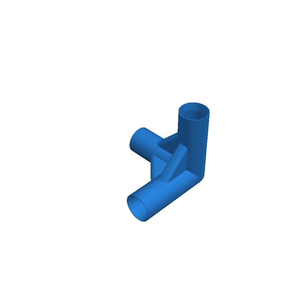 Garden pole corner joint 